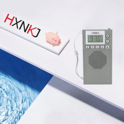 China HXNKJ Mini Radio MP3 Player Portable USB Rechargeable Digital FM Radio Digital Display Digital FM Support for sale