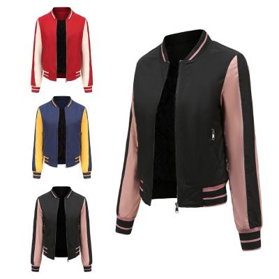 China Fashion Style Baseball Jacket Breathable Short Elegant Women's Casual Blazer Bomber Jacket For Winter Female Girls 2021fall Women for sale