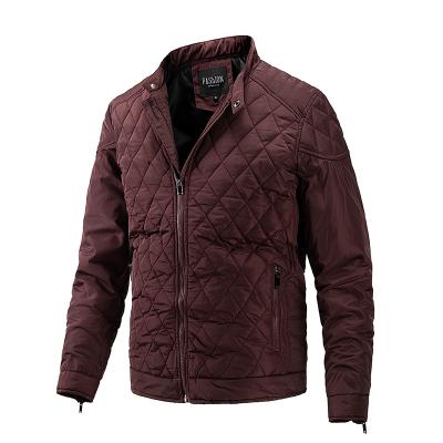 China Winter Breathable Men's Bomber Sports Jacket Stand Collar Fashion Quilted Casual Warm Heated Jackets Windproof for sale