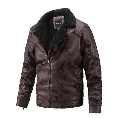 China Fashion Breathable Winter Mens PU Fleece Faux Leather Fur Heated Jackets Mens Quality Motorcycle Biker Bomber Plus+Size+Jackets And Coats for sale