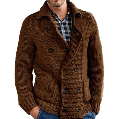 China Breathable Autumn Winter New Men&'s S Cardigan Solid Color Cardigan Men's Long Sleeve Knitted Tops Mens for sale