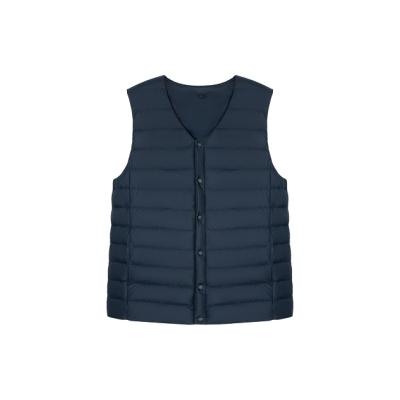 China New Men's Male V-neck Short Slim Vest Down Vest Breathable Vest Plus Size Mens Winter Jackets Warm Windproof for sale