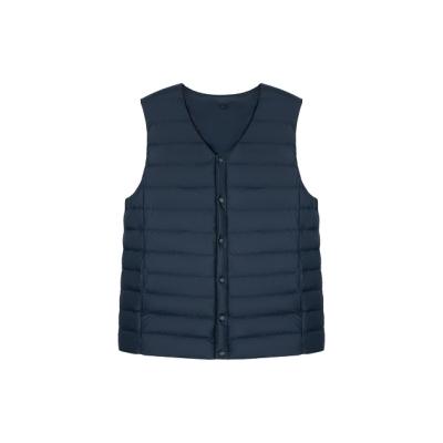 China New Men's Male V-neck Short Slim Vest Down Vest Breathable Vest Plus Size Mens Winter Jackets Warm Windproof for sale