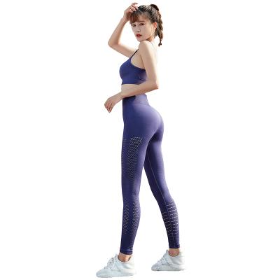 China Breathable Custom Logo Plus Size Women Workout Yoga Sets for sale