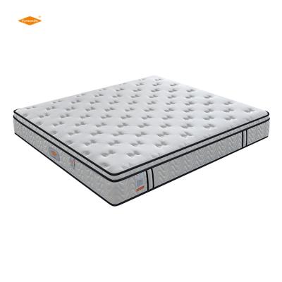 China Foldable Queen Size Mattress Wholesale Soft Plush Quality Memory Foam Mattress Pocket Spring Bed Hotel Customized for sale