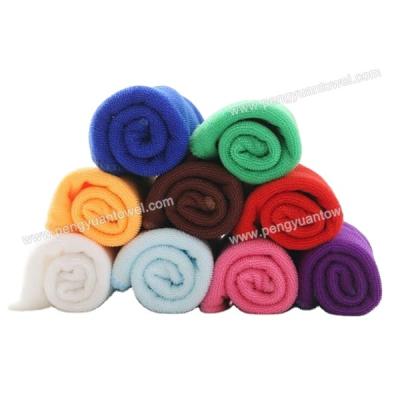 China Factory Supply QUICK DRY Single Towel China Dyed Car Cleaning Microfiber Towel Sponge Towel for sale