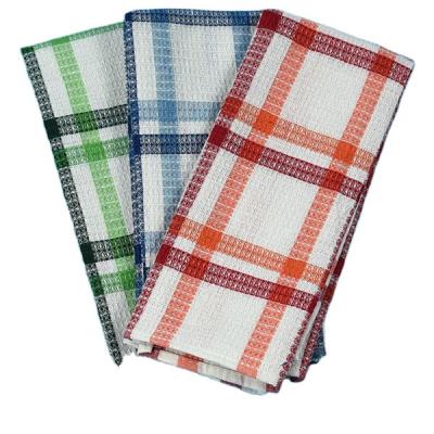 China QUICK DRY wholesale cotton waffle weave white kitchen towel for dish for sale