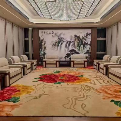 China Axminster Full Carpet Floor Non-Slip Hotel Carpet Wall To Wall for sale