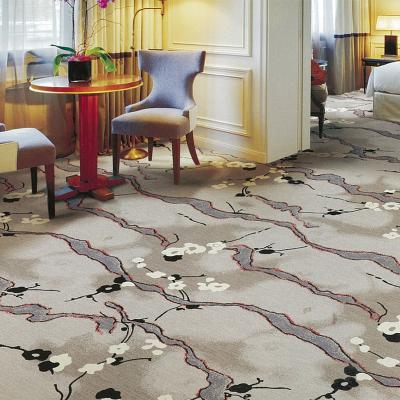 China Non Slip Luxury Conference Room Carpet, Axminster Hotel Carpet, Machine Woven NZ Wool Hotel Carpet for sale