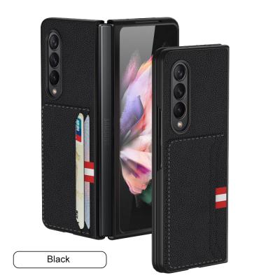 China New 2 fold case z case card slot shockproof bag for samsung galaxy z 3 fold 22 cell phone back cover for sale