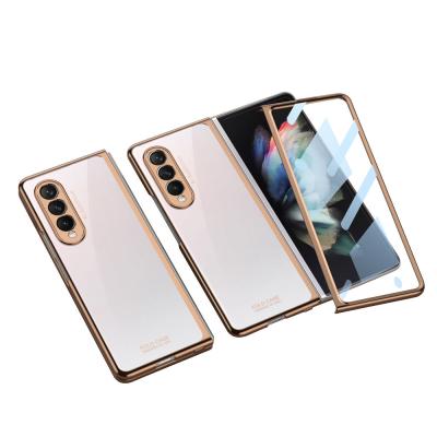 China Gkk Shockproof Build Glass Phantom Hard PC Bag Cover Case For Samsung Galaxy z Fold3, Inclusive, 360 Protectors, Anti-Drop for sale