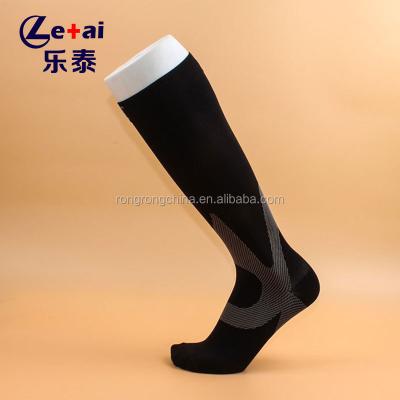 China Sports Antibacterial Nylon Knee Socks High Compression Boots 20-30 mmHg For Men for sale