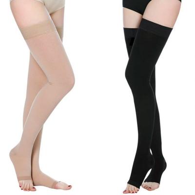 China OEM Antibacterial Medical Thigh High Compression Stockings - Closed Toe/Open Toe/No Foot Stockings (23-32mmHg) for sale