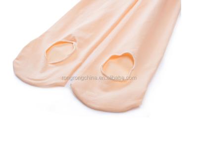 China Beautiful Girl Ballet Dance Tube Tights Breathable Tights With Holes for sale