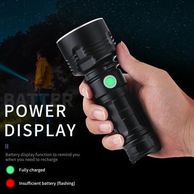 China XHP50 USB Linterna Tactical Super Powerful Powerful Rechargeable Waterproof Flashlight L2 LED Torch Lantern Camping Bright for sale