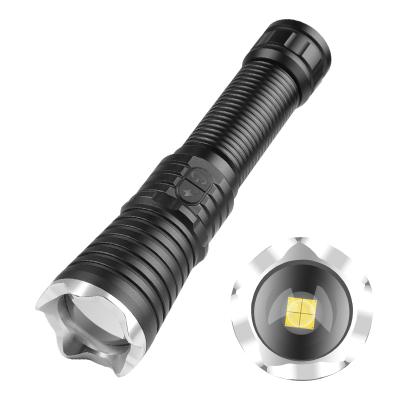 China Emergency 10000 Lumen XHP50.2 Led Flashlights 200m Super Bright Powerful Handheld Flashlights Type-C Waterproof For Camping Emergency for sale