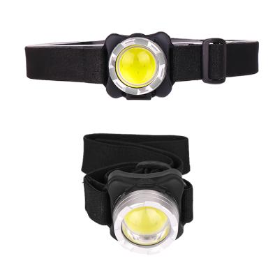 China New Small Mini Red LED Camping Headlights And White Light Work Lights Shine COB Rechargeable Small Outdoor Lighting Headlight for sale