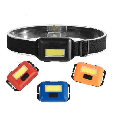 China Factory Supply High Power ABS Material 3 Modes 3W COB Camping 200 Lumens Waterproof Led Headlight for sale