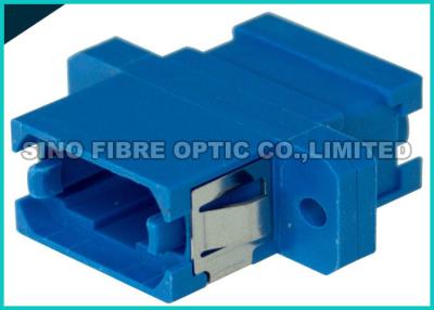 China Blue Single Mode Fiber Optic Adapter Simplex MPO MTP Adapter Zirconia Sleeve for sale