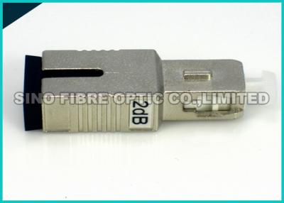 China 5dB SC / FC Silver Simplex Build out Attenuator Fiber Optic Assembly for sale