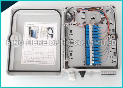 China 0.75Kg Double Layer Fiber Optic Distribution Box 12 Simplex Drop Outside for sale