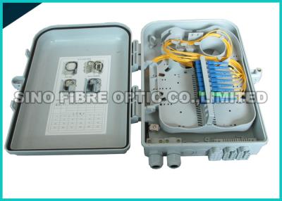 China ABS Plastic White Fiber Optic Distribution Unit 2 Cores FTTH Assemblied for sale