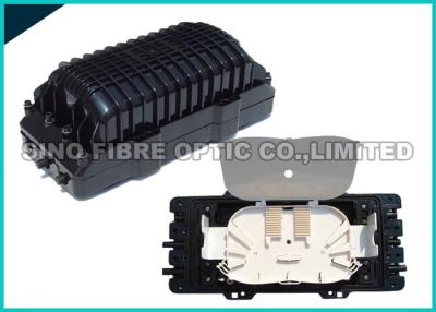 China 2 Round Ports Fiber Optic Splice Closure FTTH Drop Cable Type 24Pcs SC Adapter for sale