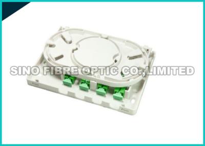 China Plug - in Fiber Optic 4 Cores Termination Wall Box SC Simplex Adapter for sale