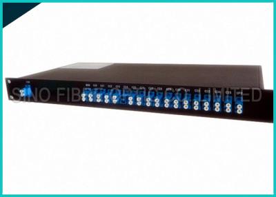 China 1 U Rackmount DWDM Multiplexer , Fiber Mux Demux 18 Channels For Backbone Network for sale