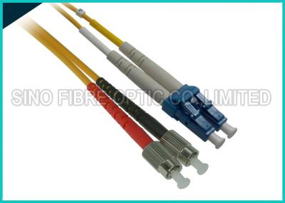 China Duplex Singlemode Fiber Optic Assembly LC to LC Patch Cord 3 Foot Length for sale