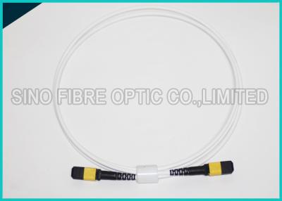 China 5.0mm 24 Cores 100gb Fiber Cable , MPO to MPO Trunk Aqua Om3 Fiber Cable for sale