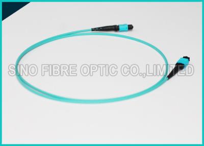 China 4.5mm Dual Jacket 24 Cores MPO Fiber Optic Cable Pre-terminated Assembly OFNR Cable for sale