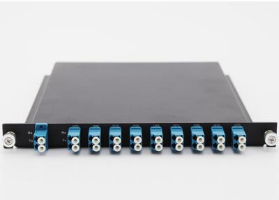 China UPG Max IL 2.5dB CWDM Multiplexer Fix Into 1U Rack Mount 8 Channels for sale