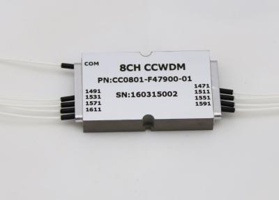 中国 1 x 8 CCWDMモジュールMUX / DEMUXシステム用コンパクトサイズLC / UPCコネクタタイプ 販売のため