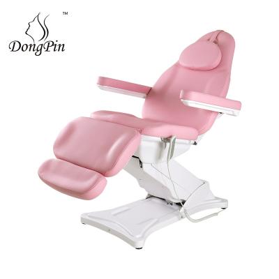 China Modern cheap motors beauty bed facial massage bed aesthetic pink 4 bed with tilt chair global spa for sale