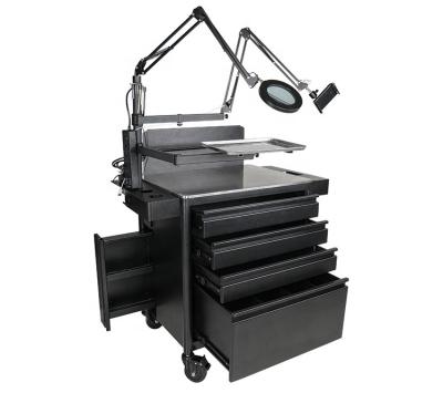 China Tattoo Workstation Iron Suitcase Tattoo Workstation Tattoo Furniture Studio Equipment In Stock for sale