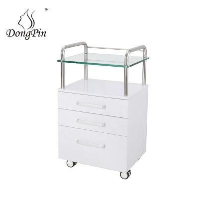 China Large Storage Modern Rolling Cosmetic Trolley 4 In 1 Metal Trolley With Wheels Universal Trolley In Dubai for sale