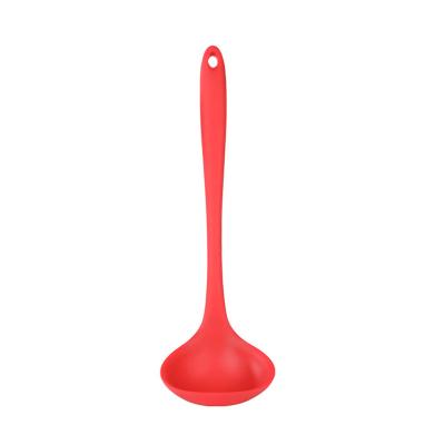 China Sustainable Cooking Tools Silicone Soup Spoon Spoon Kitchen Supplies High Temperature Resistant Silica Gel for sale