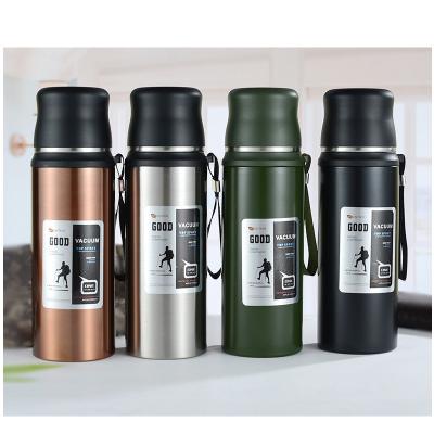 China Sustainable 304 Stainless Steel Vacuum Thermos Mug With Outdoor Handle Sports Kettle Large Capacity Portable Convenient Mug for sale