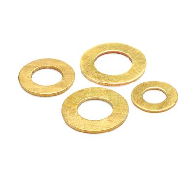 China DIN125 Flat Brass Copper Gasket Brass Damper Single Brass Gaskets for sale