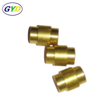 China Building Material Stores Customized Precision Crank Shaft Machining Brass Drive Shafts Coupling Connector Gold Tone Shaft for sale