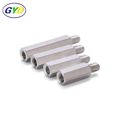 China Stainless Steel Male Female M3 Threaded Hollow Stainless Steel Hex Standoff Pillar Standoff Coupler Nut PCB Pillars for sale