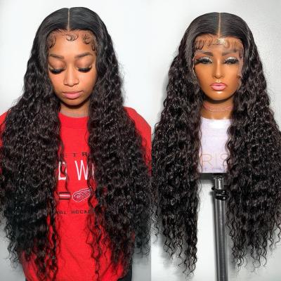 China Body Wave 40 Inch Deep Wave Frontal Wig, 13X6 Hair Hd Lace Front Wigs, Glueless Full Lace Brazilian Hair Wigs & Hair Extension for sale