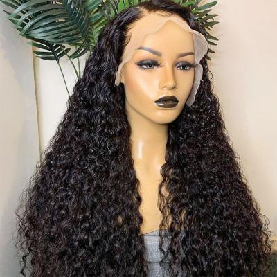 China Body Wave 13x4 Lace Frontal Wig 150%-250% Density Human Hair Wigs For Color Women Brazilian Kinky Curly Transparent Lace Wig for sale