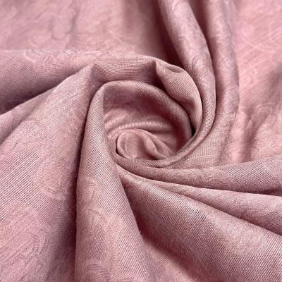 China Custom Fabric for Apparel Cashmere Combed Wool Textile Polyester Acetate Satin Jacquard for sale