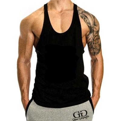 China RTS OEM Impressão Digital Gym Cut Off Tank Sleeveless para Homens Athletic Wear à venda