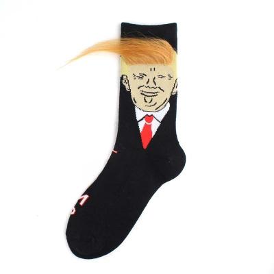 China Männerzubehör Lustiger verrückter Charakter Druck Designer gestreifte Crew Baumwolle Happy Socks zu verkaufen