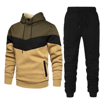 China Adultos Hoodies Unisex 100% de algodón suéter y pantalones de sudor conjunto sólido grueso sudadera en venta