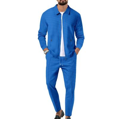 Chine Ensemble de maillots de sport pour hommes Fitness Sport Jogger Jacket fermeture à glissière Ensemble de deux pièces à vendre