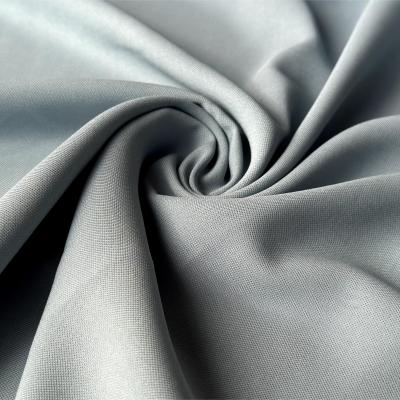 China SLUB Style 100% Polyester Antibiose Stretch Matte schnell trockene Satin Stoff für Kleider zu verkaufen